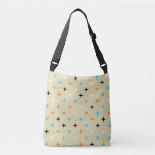 Sac Ajustable Mid Century Moderne Bleu Orange Noir Starburd