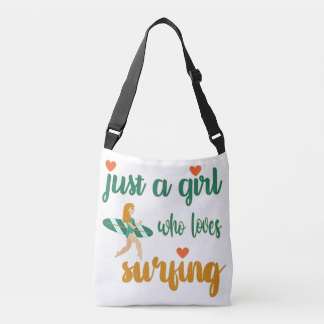 Sac Ajustable Mignonne citation estivale Juste une fille qui aim (Devant)