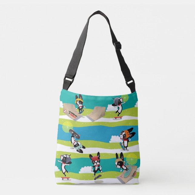 Sac Ajustable Mirabelle le planchiste Sk8r de terrier de Boston (Devant)