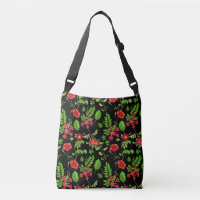 Modèle de pâquerettes rouges avec feuilles