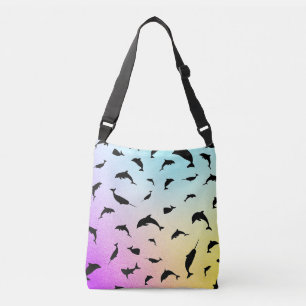 Sac Ajustable Moderne Simple requin baleine à bec arc-en-ciel dé