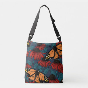 Sac Ajustable Monarch butterfly on red coneflowers