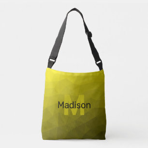 Sac Ajustable Monogramme à motif géométrique en maille ombré fon