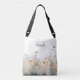 Sac Ajustable Monogramme Champêtre de Fleurs Sauvages