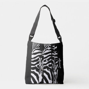Sac Ajustable Monogramme et joli motif Zèbre tendance