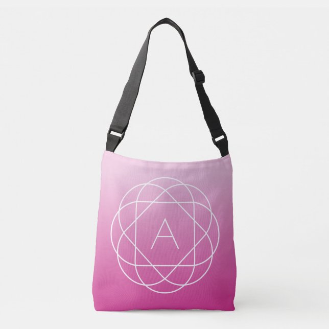 Sac Ajustable Monogramme géométrique semblable à une fleur | Omb (Devant)