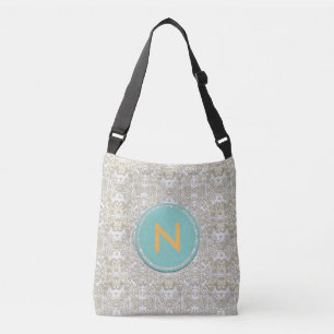 Sac Ajustable Monogramme Gold Damask