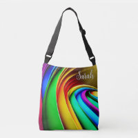 Monogramme moderne Arc en arc-en-ciel Pride