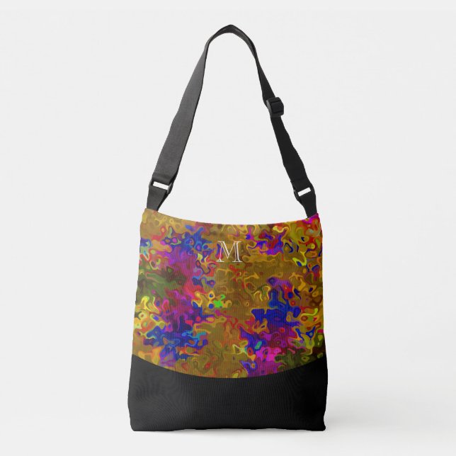 SAC AJUSTABLE MONOGRAMME ROUGE (Devant)