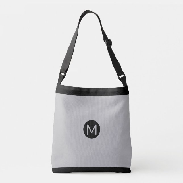 Sac Ajustable Monogramme sur Gris noir et argenté, triés vertica (Dos)