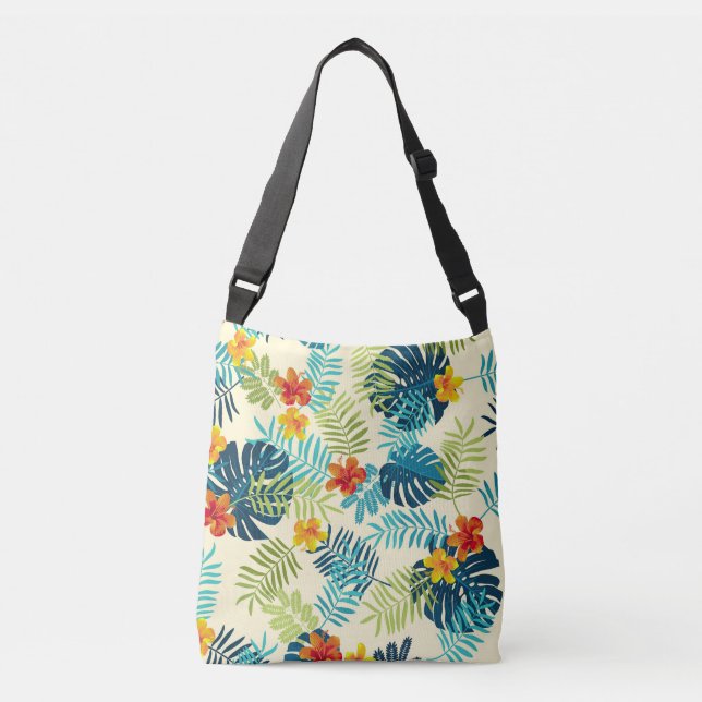 Sac Ajustable Monstère tropicale Hibiscus Motif d'été (Devant)
