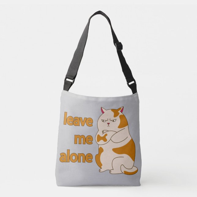 Sac Ajustable Moody Grosse cat me laisse tranquille (Devant)