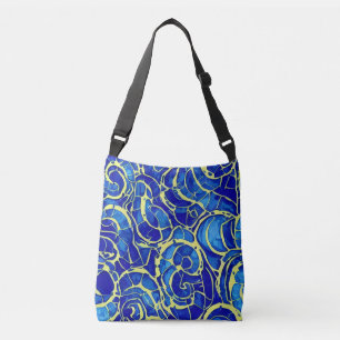 Sac Ajustable Motif Abstrait Bleu clair Mosiac