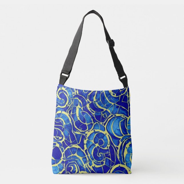 Sac Ajustable Motif Abstrait Bleu clair Mosiac (Devant)