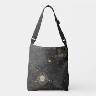 Sac Ajustable Motif Astrologique Black Gold