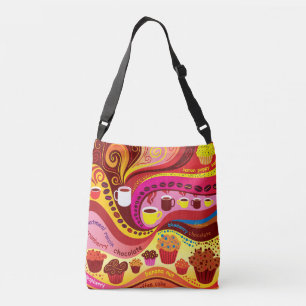 Sac Ajustable Motif Café et Muffins