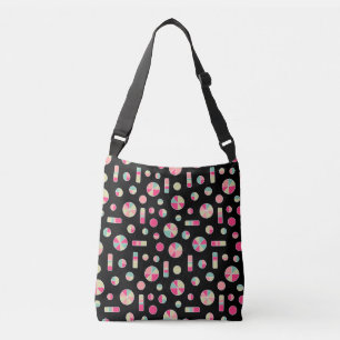 Sac Ajustable Motif Cercles et Barres de Tarte 271019v1 - Noir