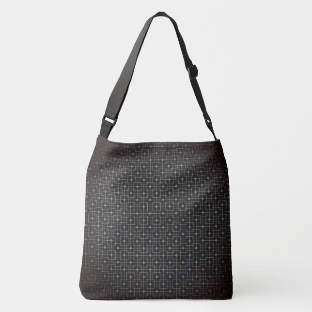 Sac Ajustable Motif chinois moderne géométrique filtré (Dos)