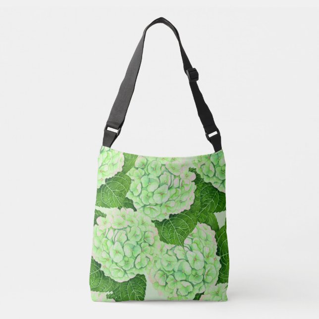 Sac Ajustable Motif d'aquarelle Hydrangea (Devant)