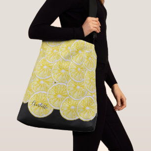 Sac Ajustable Motif d'aquarelle moderne en tranches de citron