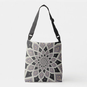 Sac Ajustable Motif d'art en mosaïque fractale en spirale géomét