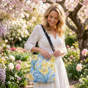 Sac Ajustable Motif d'art populaire floral 