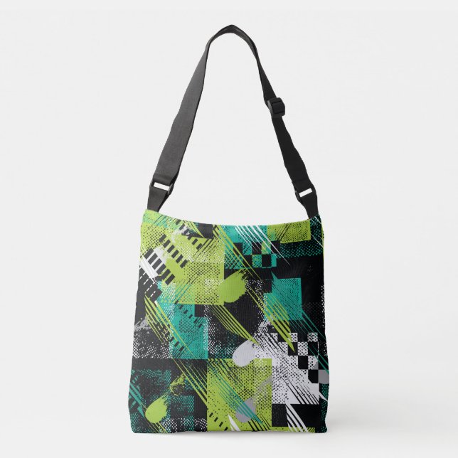 Sac Ajustable Motif de bandes de points géométriques Abstraits (Devant)