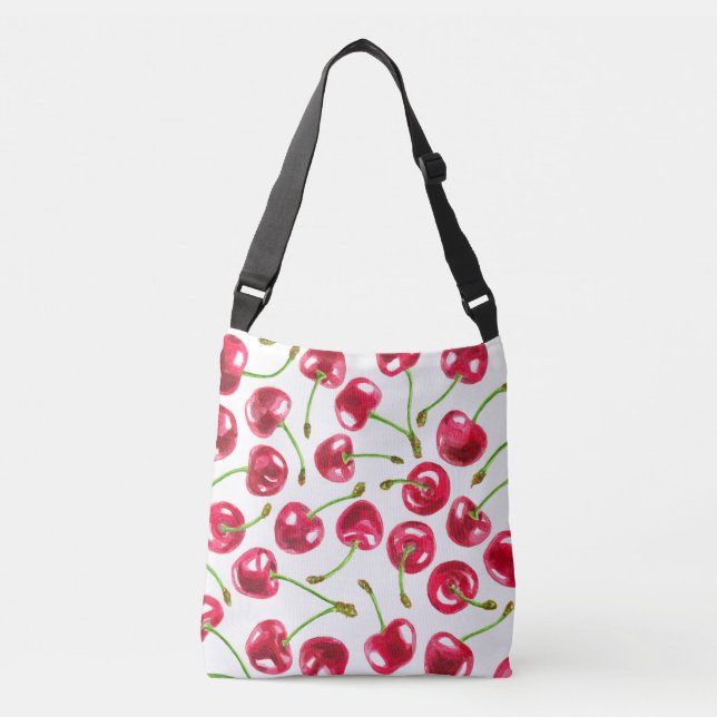 Sac Ajustable Motif de cerises d'aquarelle (Devant)