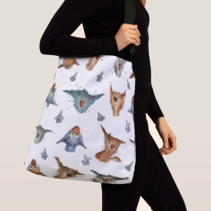 Sac Ajustable Motif de chat aquarelle