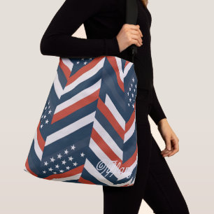 Sac Ajustable Motif de drapeau américain géométrique Femmes mo