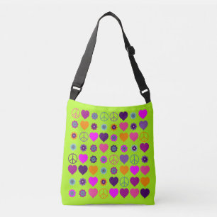 Sac Ajustable Motif de la paix dans les coeurs de puissance fleu