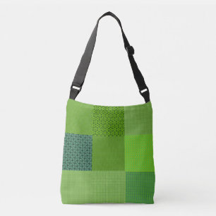 Sac Ajustable Motif de mandala à motif carré patchwork vert