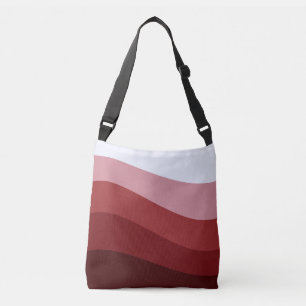 Sac Ajustable Motif de vague rouge blanc Ombre