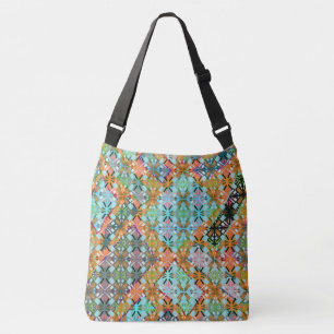 Sac Ajustable Motif diamant vert multi-couleurs artistique