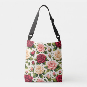 Sac Ajustable Motif géométrique de rose mignonne rose rouge pêch