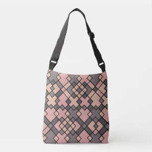 Sac Ajustable Motif géométrique rose violet gris