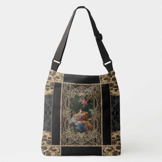 Sac Ajustable Motif Girly élégant baroque d'autorisation élevée (Devant)