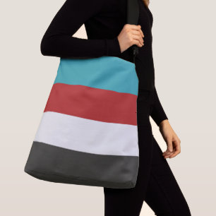 Sac Ajustable Motif gris-rouge foncé Turquoise