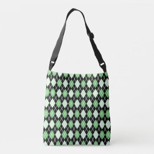 Sac Ajustable Motif Jacquard vert et noir