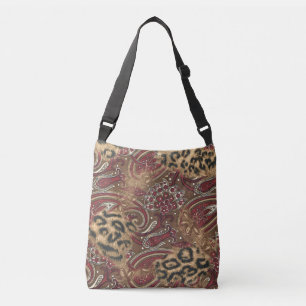Sac Ajustable Motif Leopard et Paisley