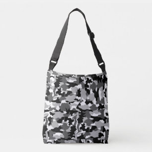 Sac Ajustable Motif noir et blanc de camouflage d'armée