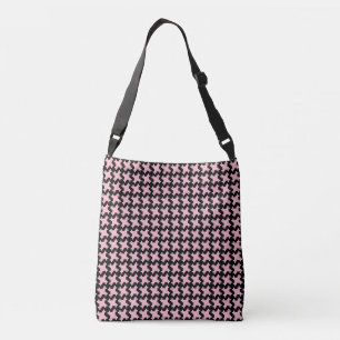Sac Ajustable Motif noir Houndstooth sur Pink Ladies