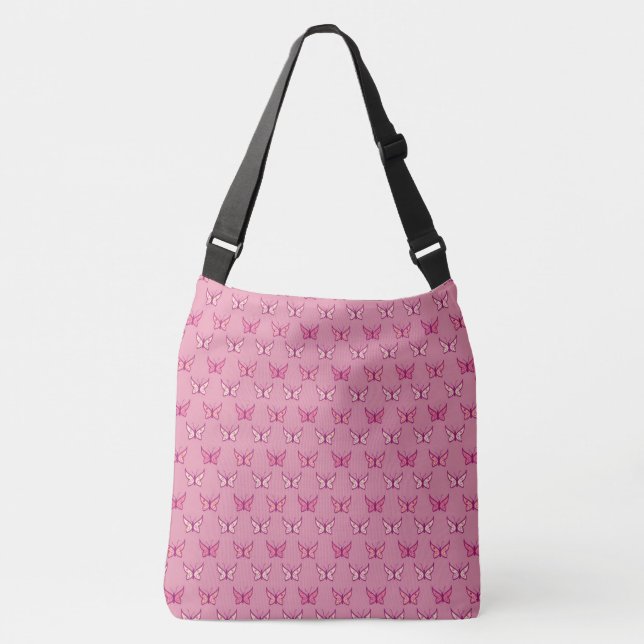 Sac Ajustable Motif papillon rose (Devant)