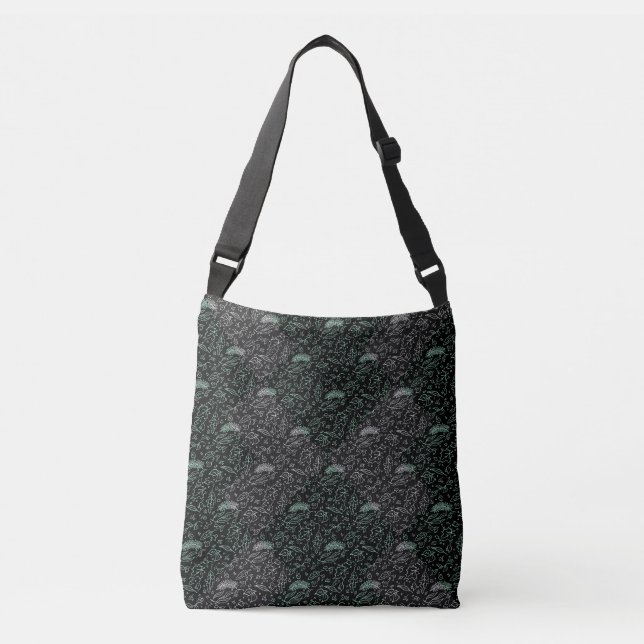 Sac Ajustable motif plante A04b Black BG (Devant)