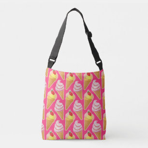 Sac Ajustable Motif rose kawaii avec glace à la fraise
