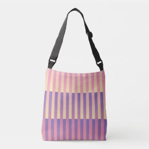 Sac Ajustable Motif rose violet jaune rayé