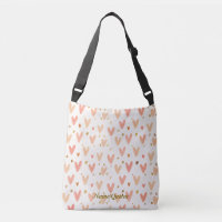 Motif sans couture de cœurs roses tendres