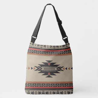 Sac Ajustable Motif tissé par tribal indigène dans les bruns,