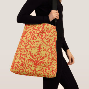 Sac Ajustable Motif victorien orange