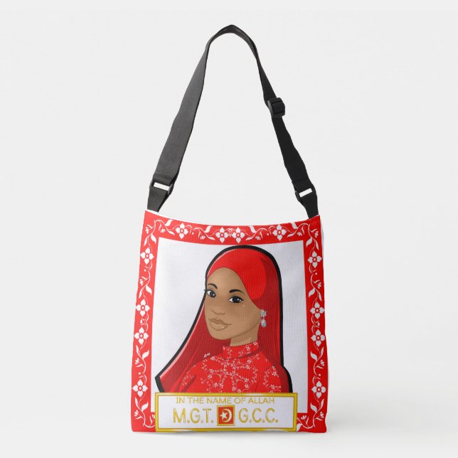 Sac Ajustable Muneerah Fourre-tout floral (Devant)